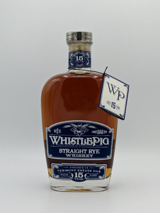 WhistlePig Aged 15 Years Finished In Vermont Estate Oak Straight Rye (750ml)